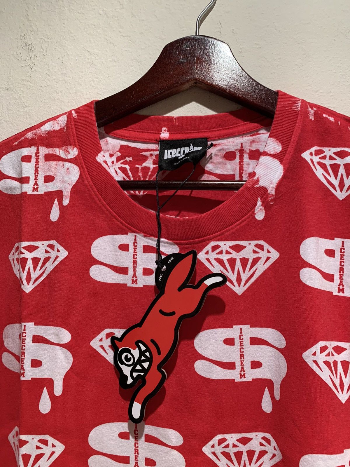 Billionaire Boys Club × Icecream × Pharrell *RARE* Ice Cream BBC Diamond & Dollar Garment Dye Shirt - L Size US L / EU 52-54 / 3 - 3 Thumbnail