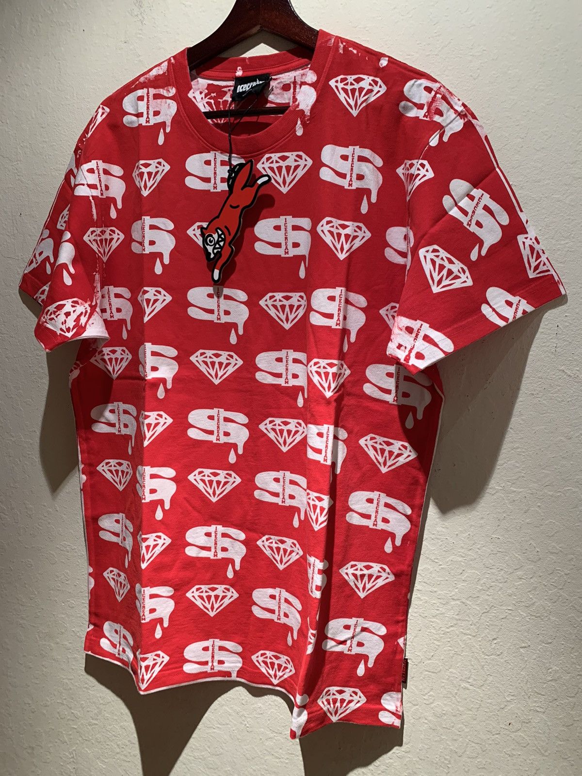 Billionaire Boys Club × Icecream × Pharrell *RARE* Ice Cream BBC Diamond & Dollar Garment Dye Shirt - L Size US L / EU 52-54 / 3 - 1 Thumbnail