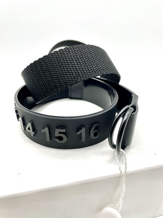 Maison Margiela Numbers Logo D-Ring Belt Black Adjustable | Grailed