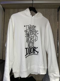 I want to shock the world with dior black hoodie hot sale