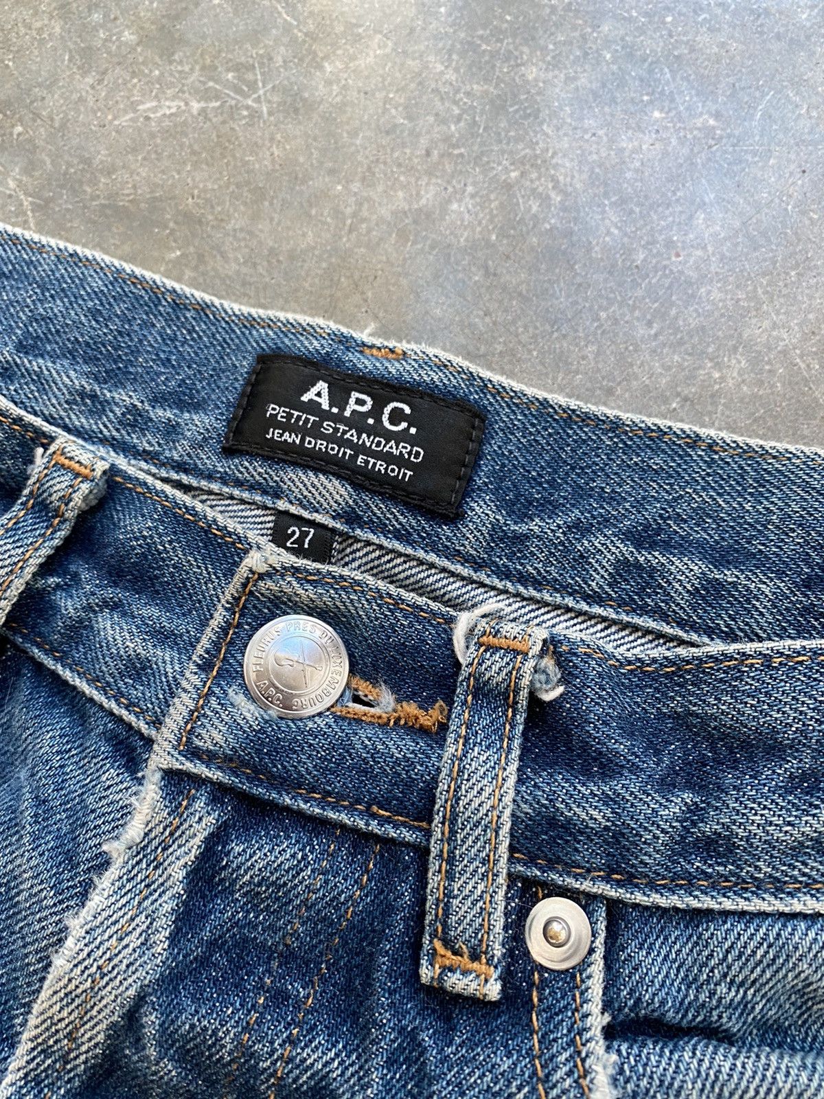 A.P.C. A.P.C Petit Standard Denim 5 Pocket Denim Jeans Sz. 27 APC Size US 27 - 4 Thumbnail