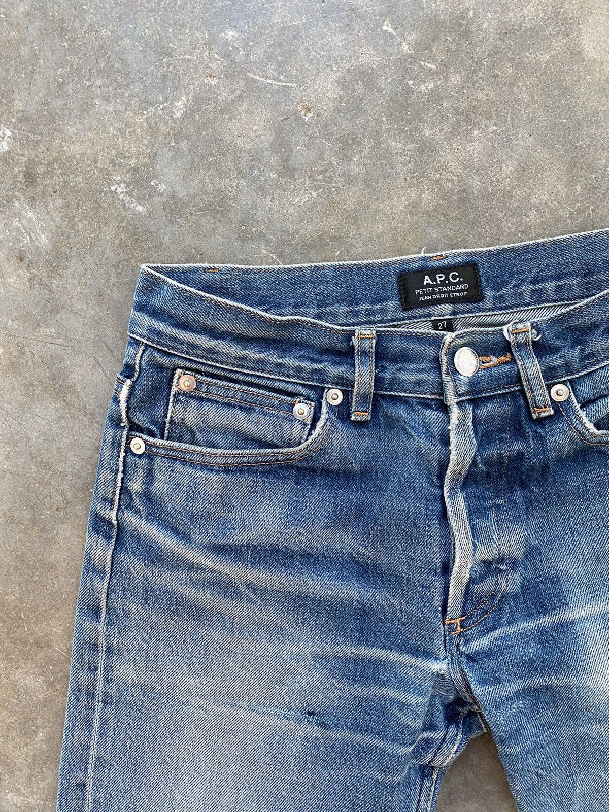 A.P.C. A.P.C Petit Standard Denim 5 Pocket Denim Jeans Sz. 27 APC Size US 27 - 3 Thumbnail