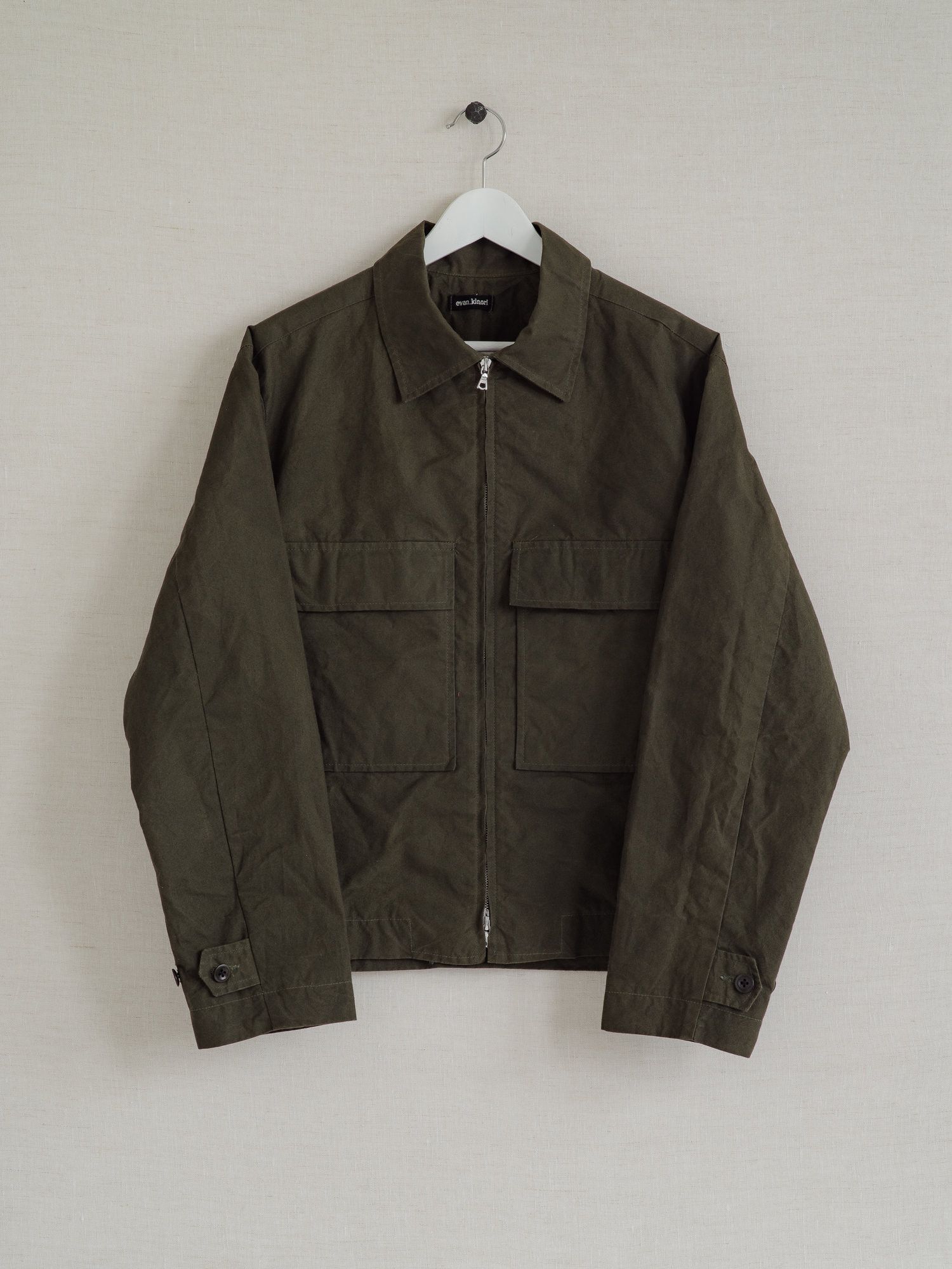 Evan Kinori Zip Jacket - Waxed Cotton | Grailed