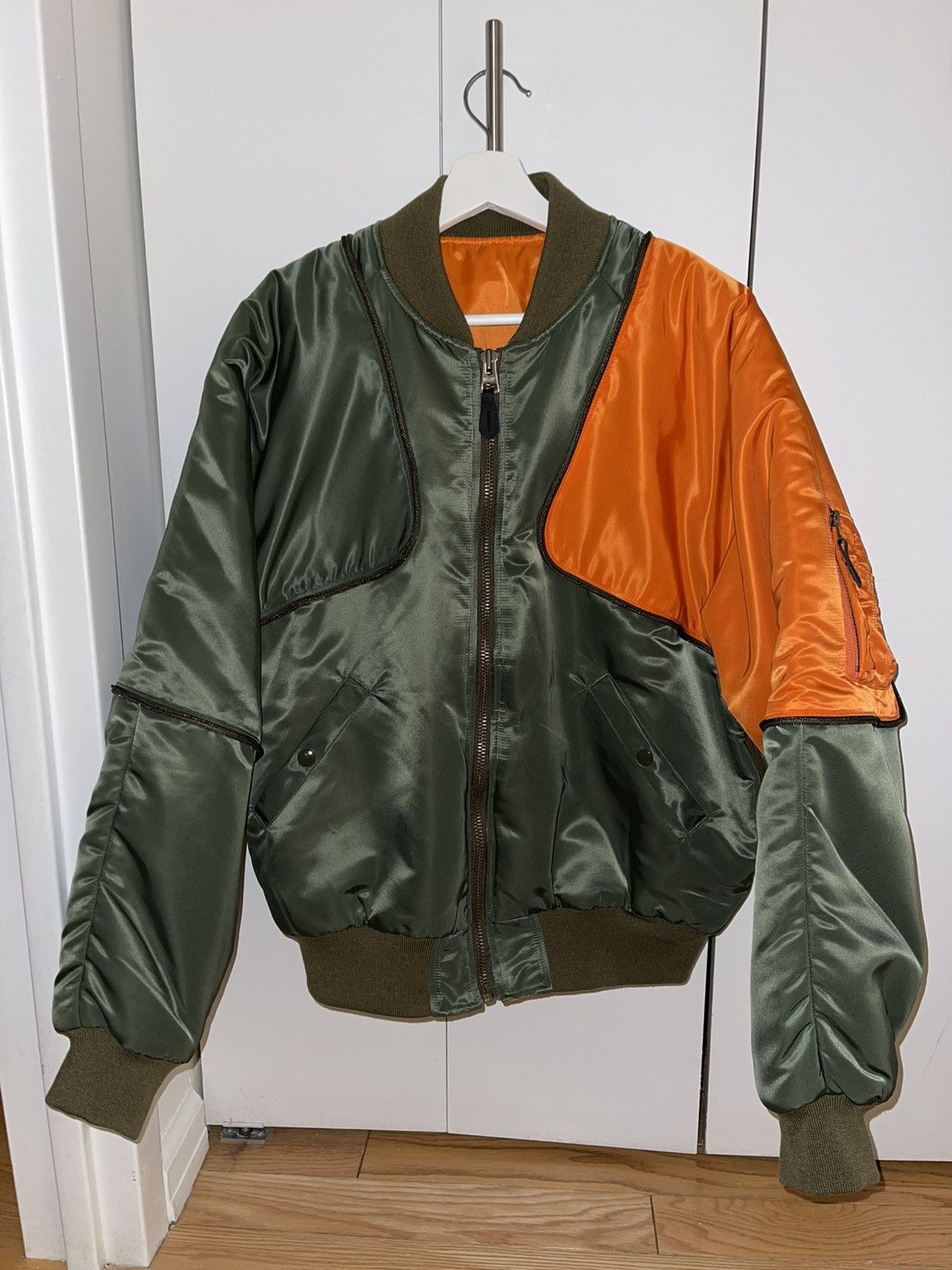 Kapital Kapital MA-1 Nylon sham Bomber jacket size 3 | Grailed 