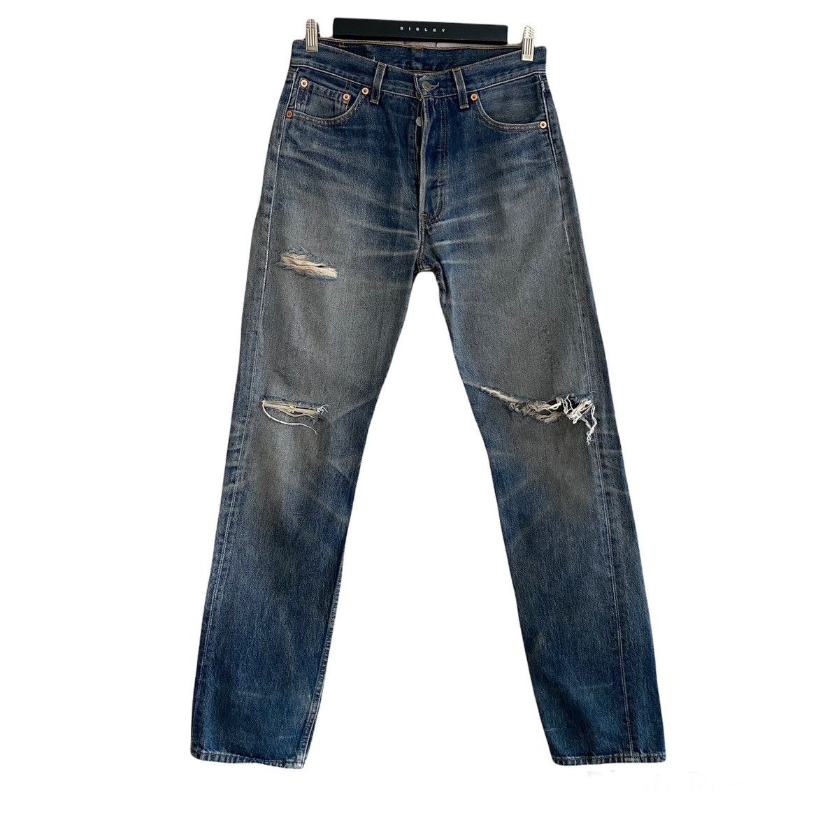 Levi's Vintage 90s Levis 501 Mud Wash Distressed Jeans | Grailed