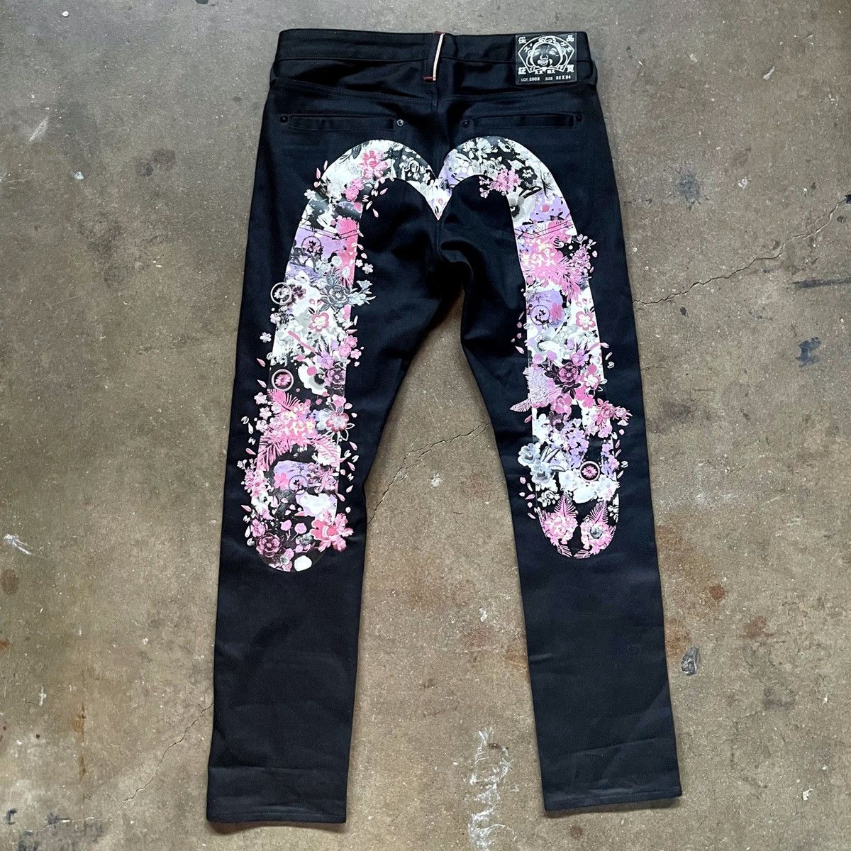 Evisu Evisu Daicock Cherry Blossom Jeans | Grailed