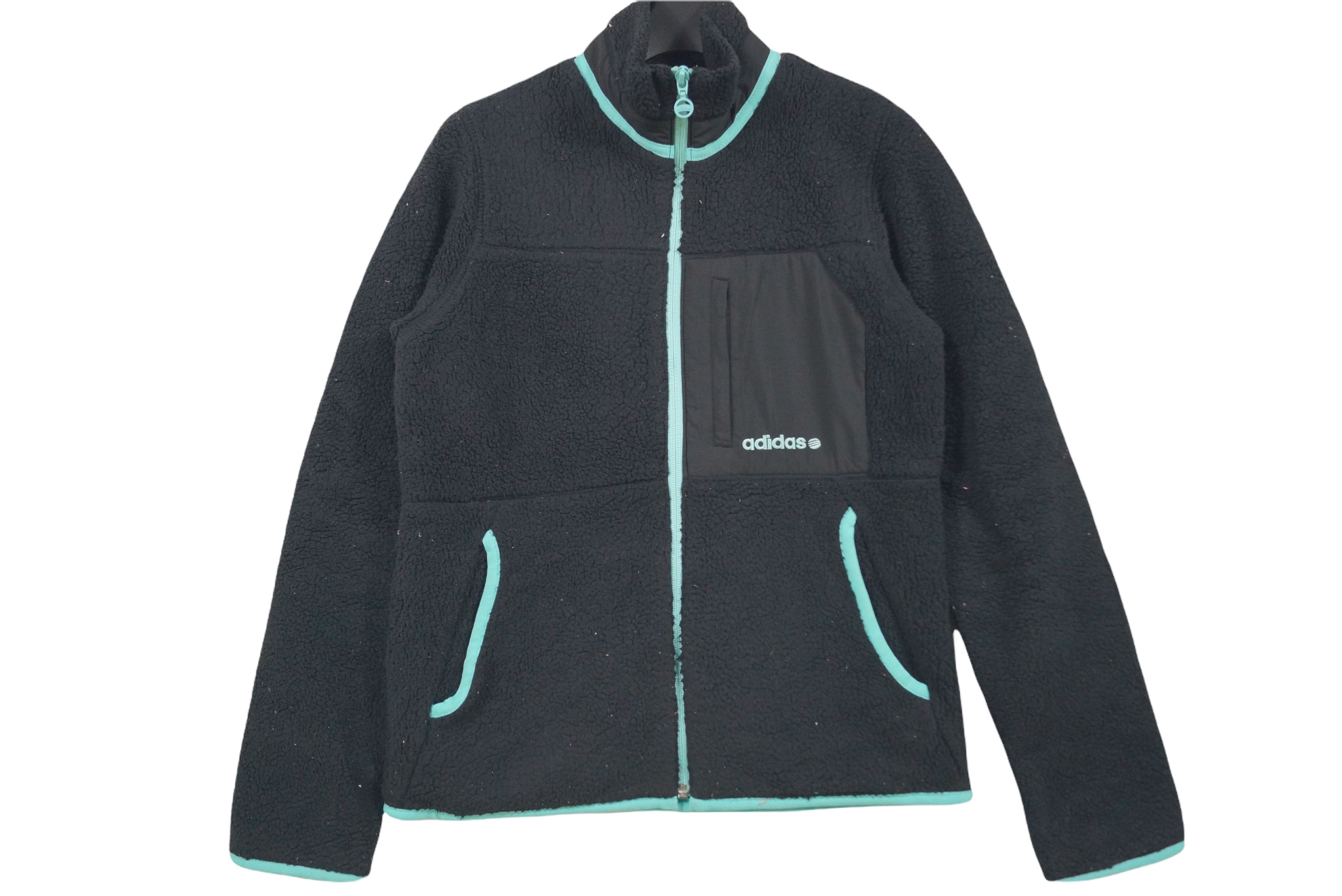 Adidas Rare!! Adidas Fleece Zipper Jacket Size US S / EU 44-46 / 1 - 1 Thumbnail