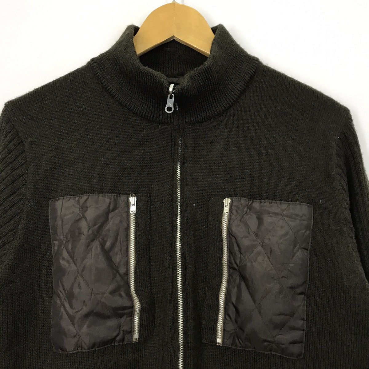 Japanese Brand × Takeo Kikuchi ⚡️Takeo Kikuchi knitwear Full zip reversible Jacket Size US M / EU 48-50 / 2 - 2 Thumbnail