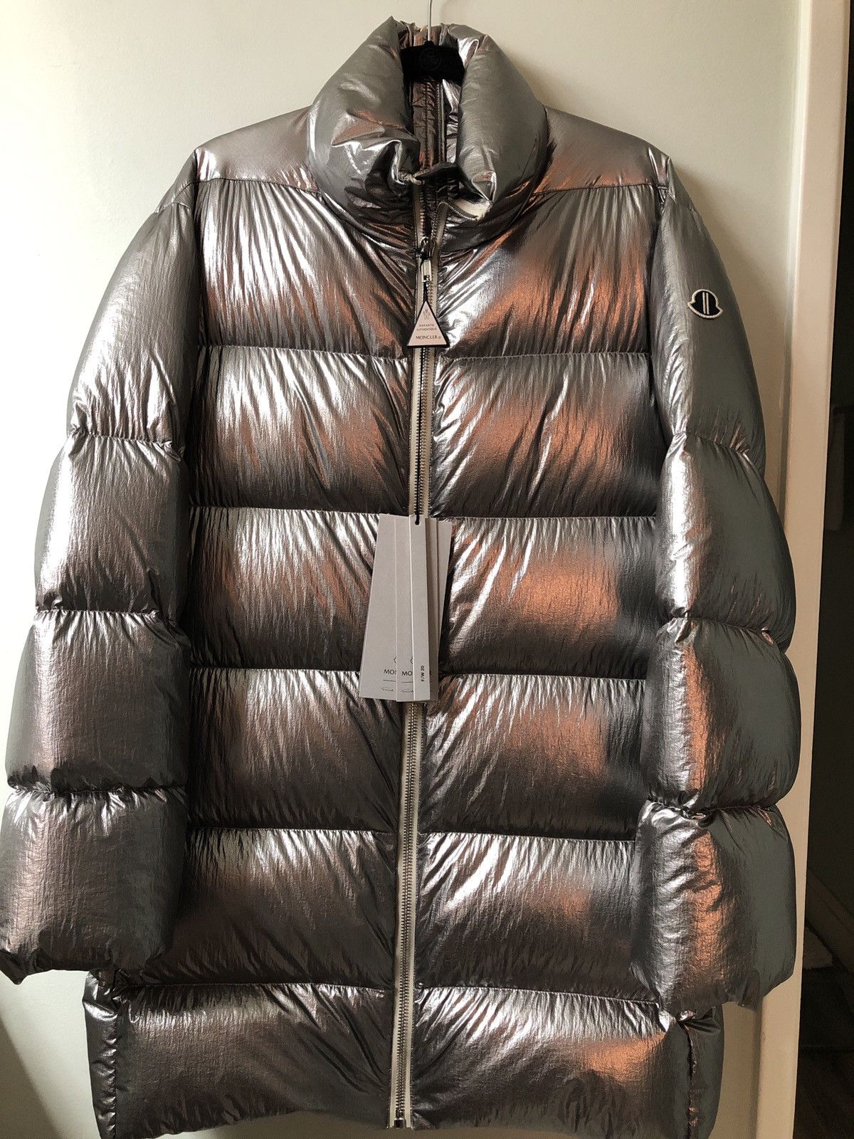 Rick Owens Moncler X Rick Owens Silver Cyclopic Giubbotto - Xs 0 