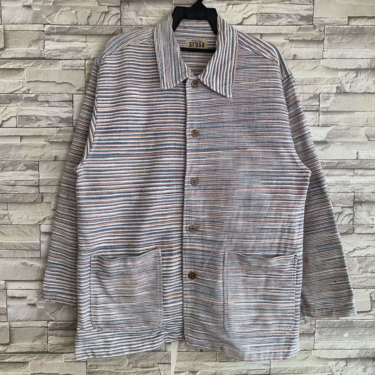 Japanese Brand Japanese Brand Sensa Canvas Chore Jacket Southen Breeze Size US L / EU 52-54 / 3 - 3 Thumbnail