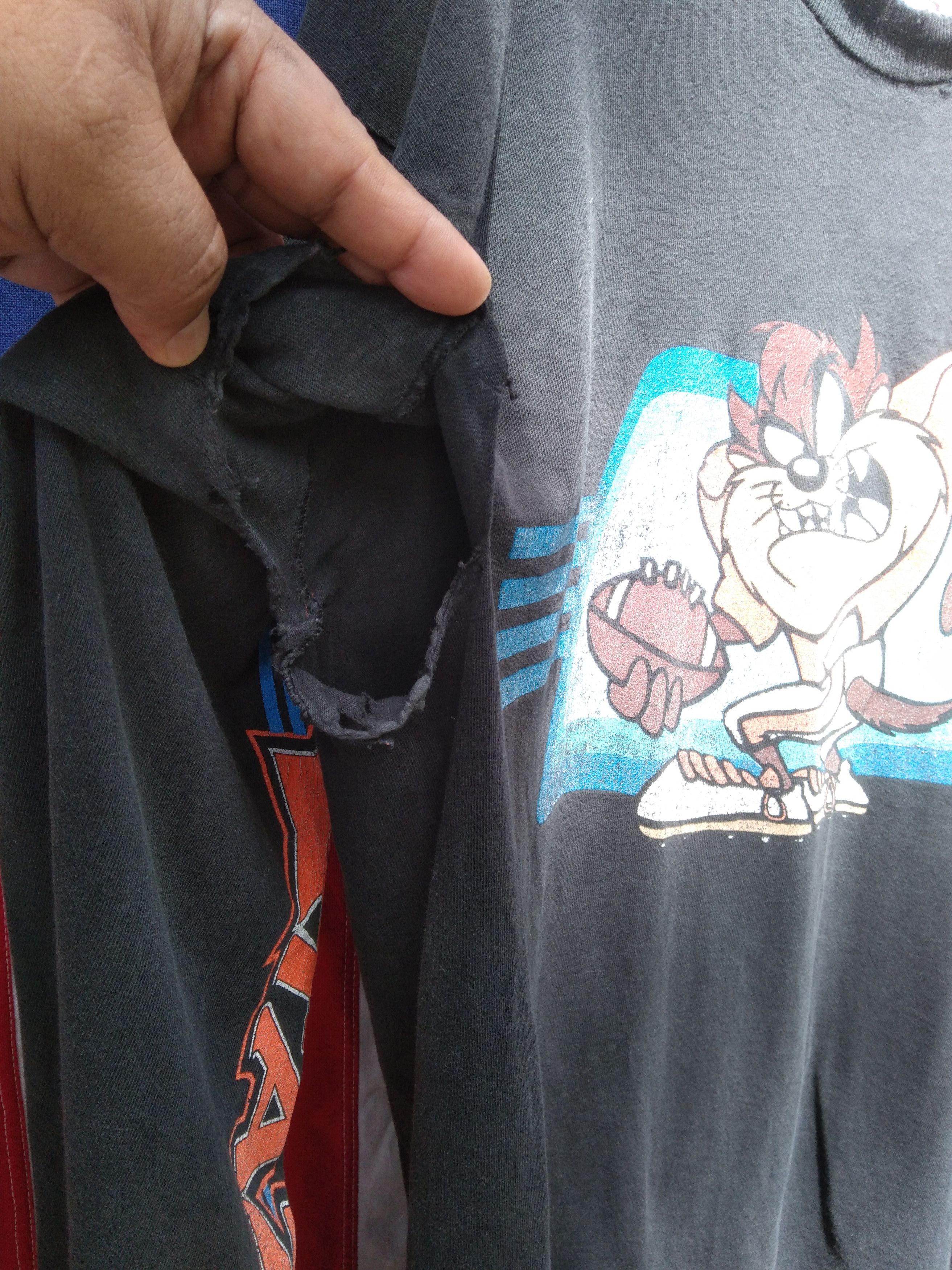 Vintage BRING ME TO LIFE🔥🔥VINTAGE TAZMANIA HEAVY USED & DISTRESS Size US XL / EU 56 / 4 - 13 Thumbnail