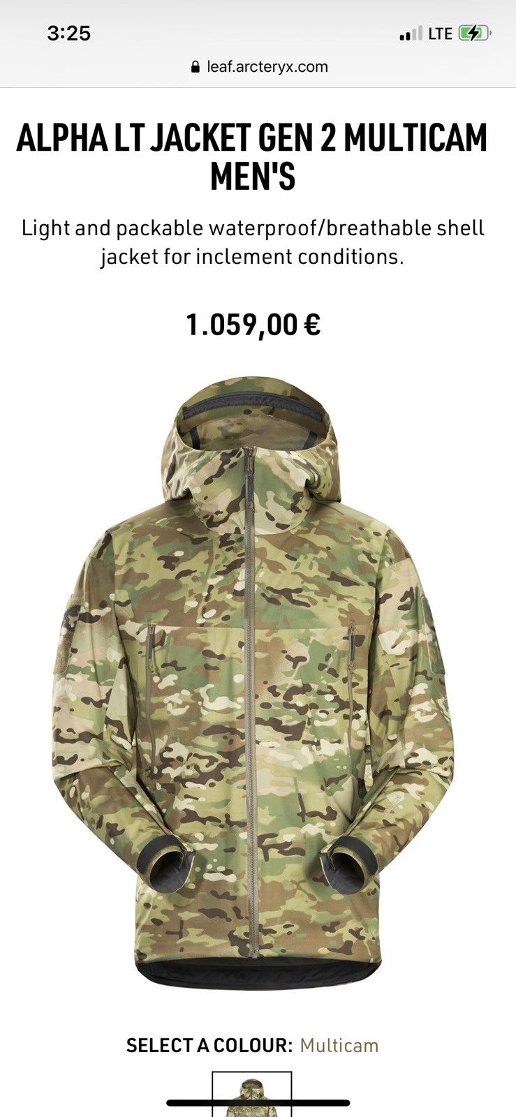 Alpha jacket lt gen 2 men's best sale