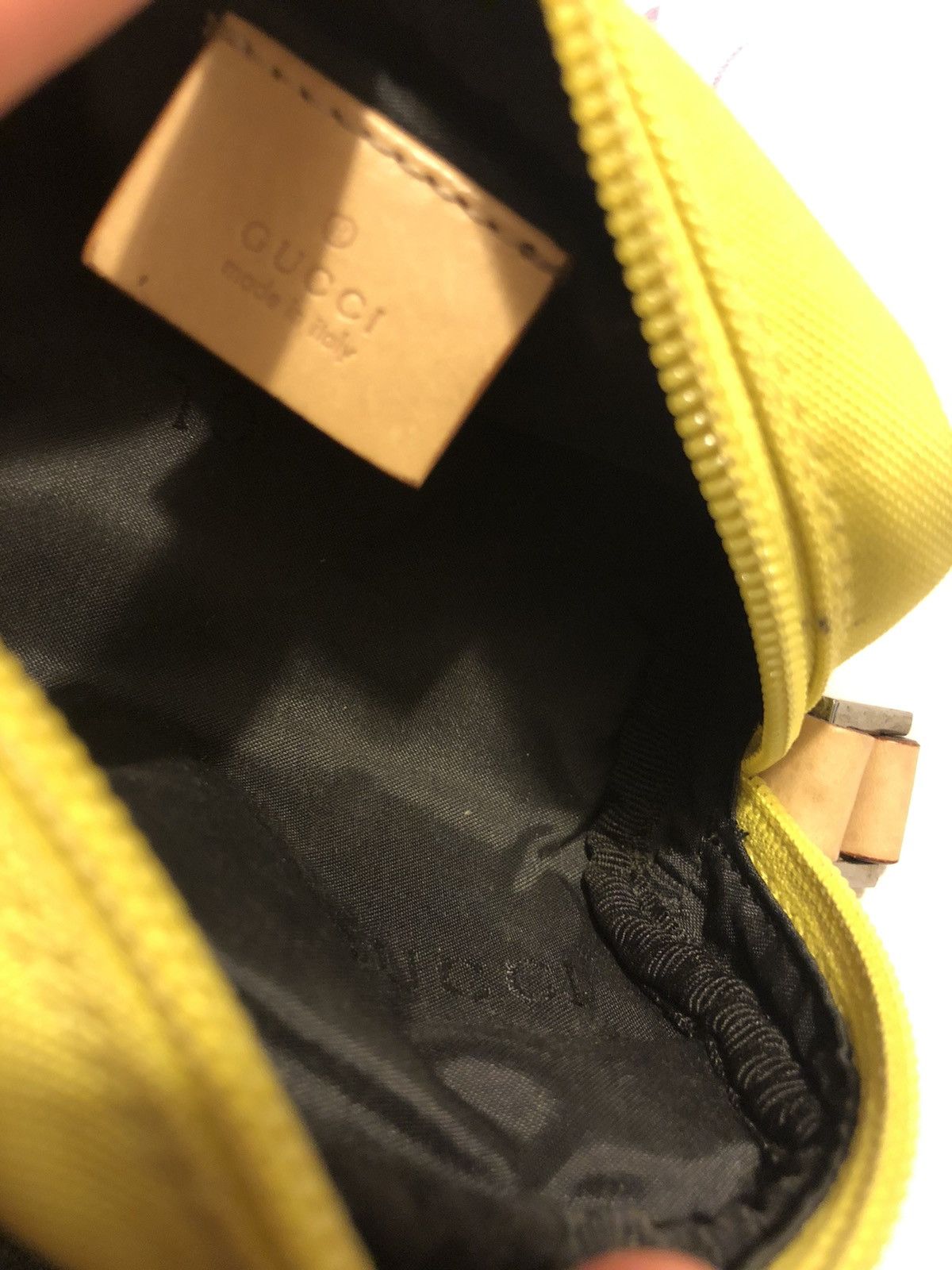 Gucci Gucci Yellow Small Pouch Size ONE SIZE - 6 Thumbnail