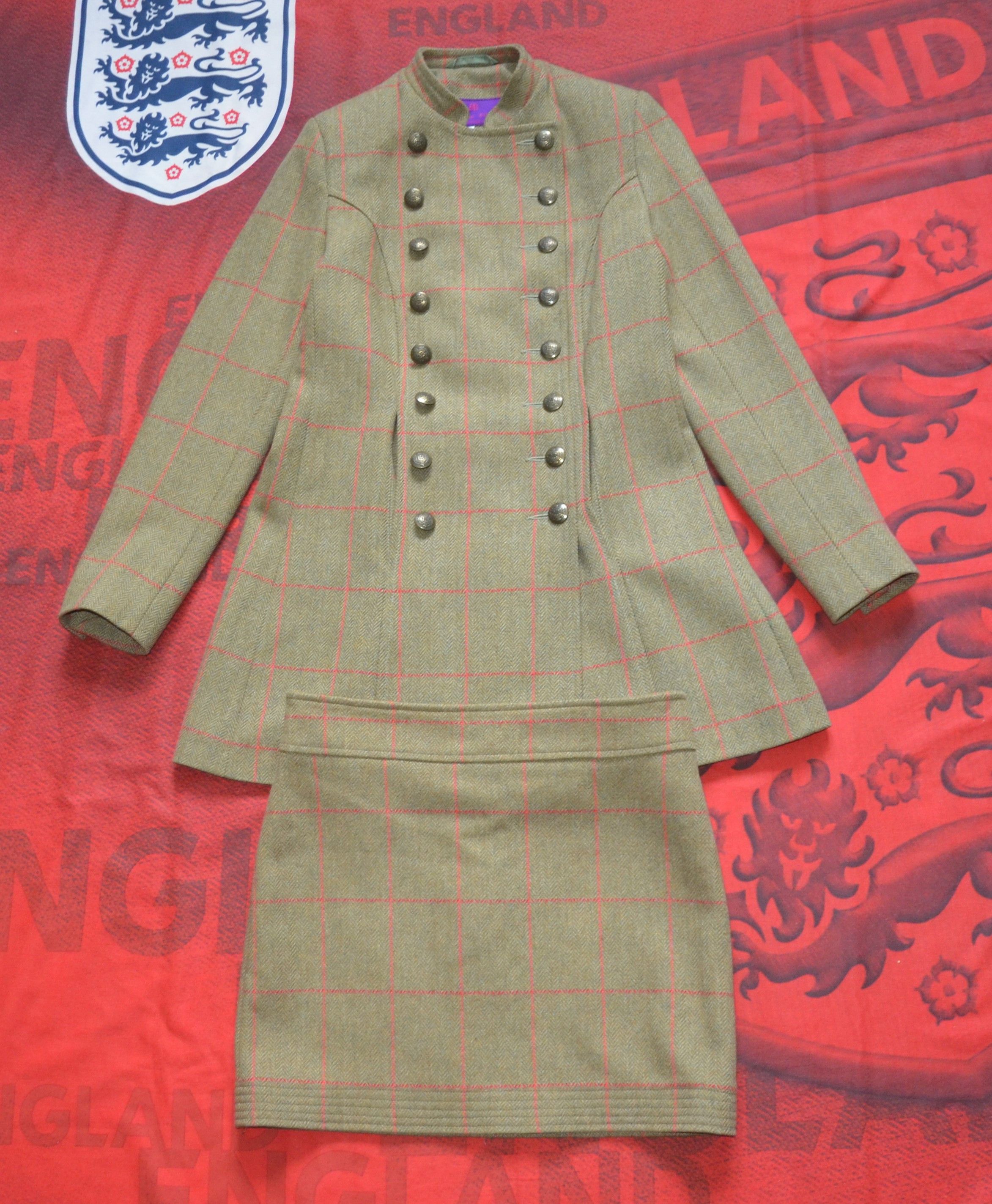 Other Beaver of Bolton Women Double Breasted Military JacketSkirt Size US S / EU 44-46 / 1 - 25 Thumbnail