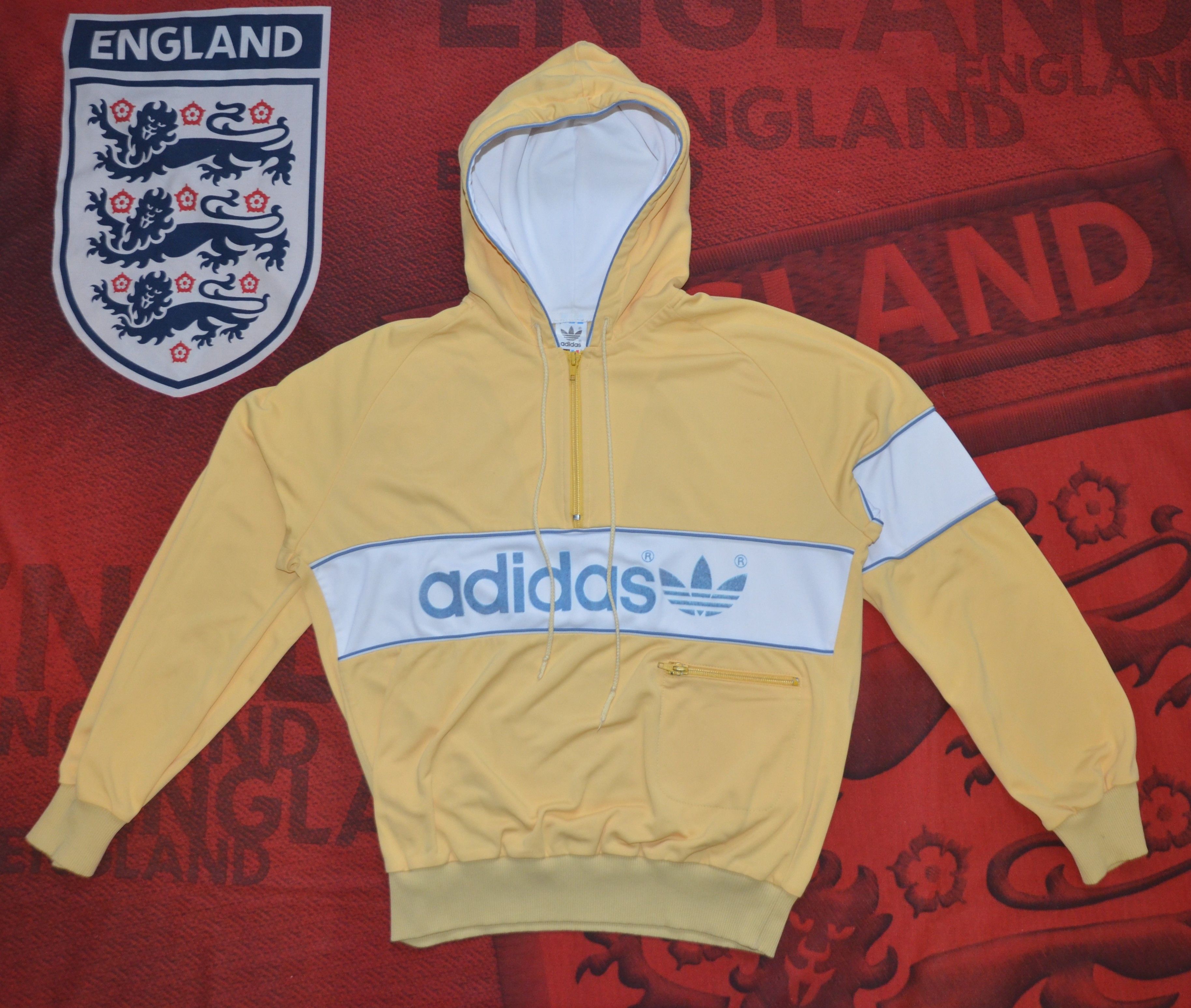 Adidas Vintage 80s Adidas Women Tracksuit Hoodie SizeL WestGermany Size 42L - 2 Thumbnail