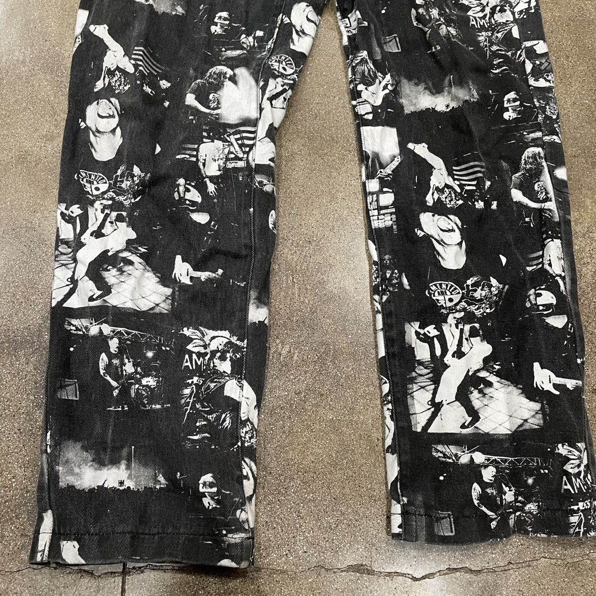 Jaded London Printed Denim Jeans Size US 34 / EU 50 - 2 Thumbnail