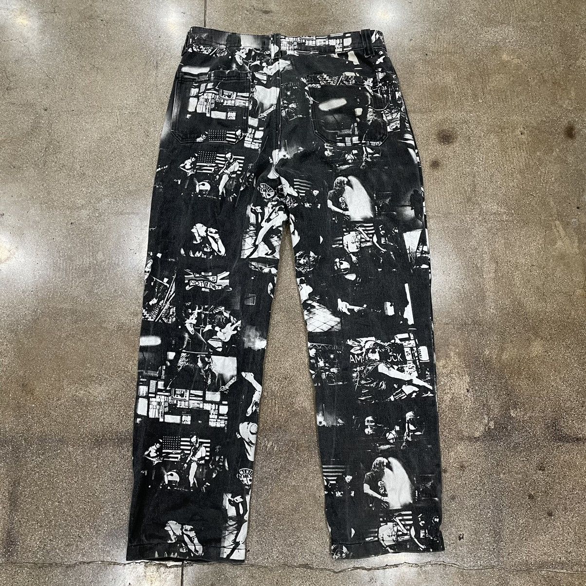 Jaded London Printed Denim Jeans Size US 34 / EU 50 - 4 Thumbnail