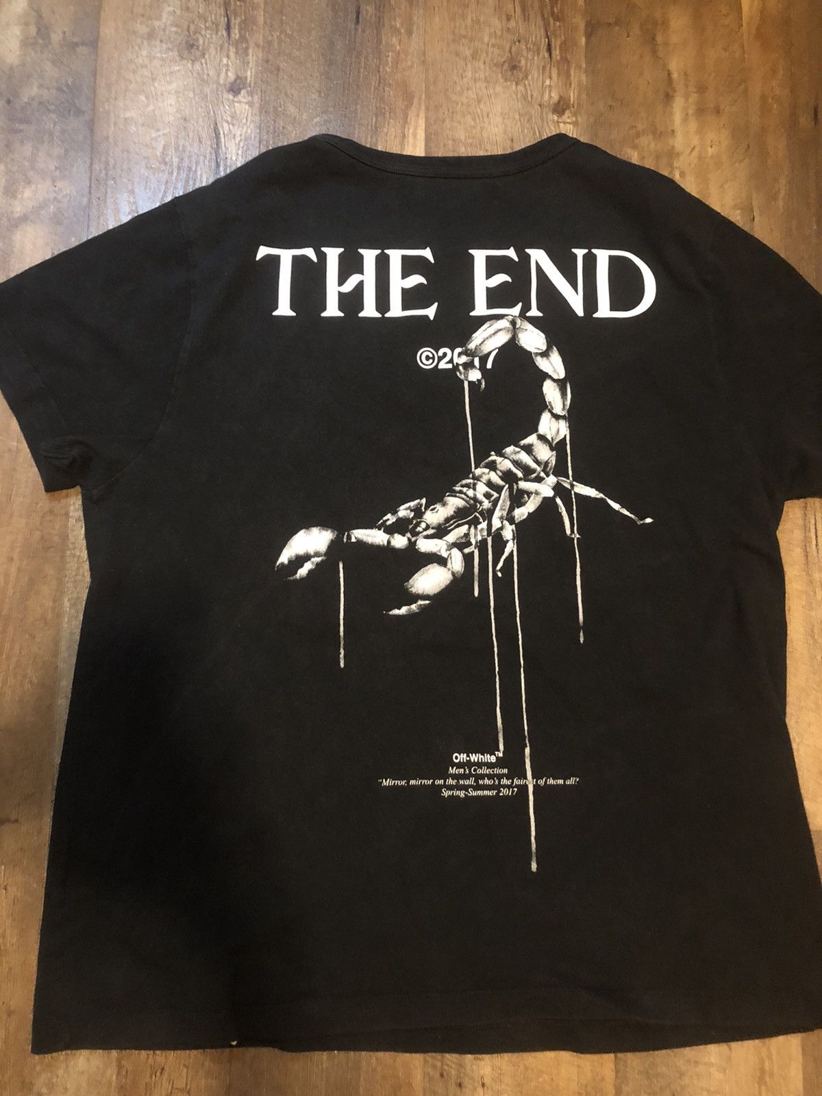 Off white scorpion shirt hotsell