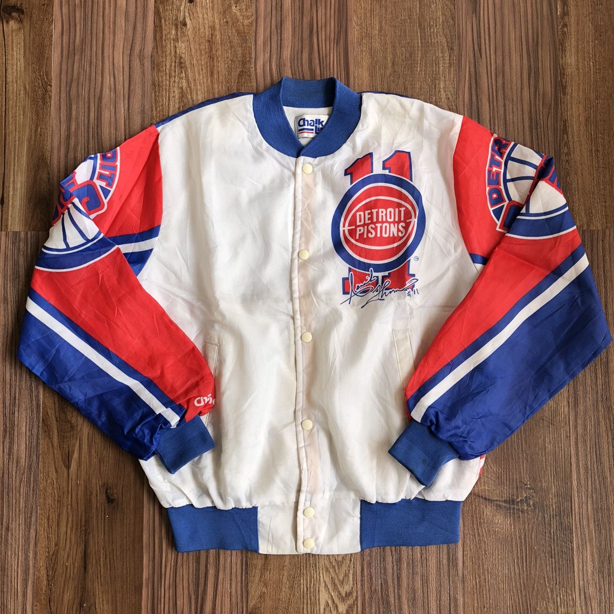 Chalk Line × Vintage Vintage 90’s Detroit Piston Isiah Homas Light Jacket Size US M / EU 48-50 / 2 - 7 Thumbnail