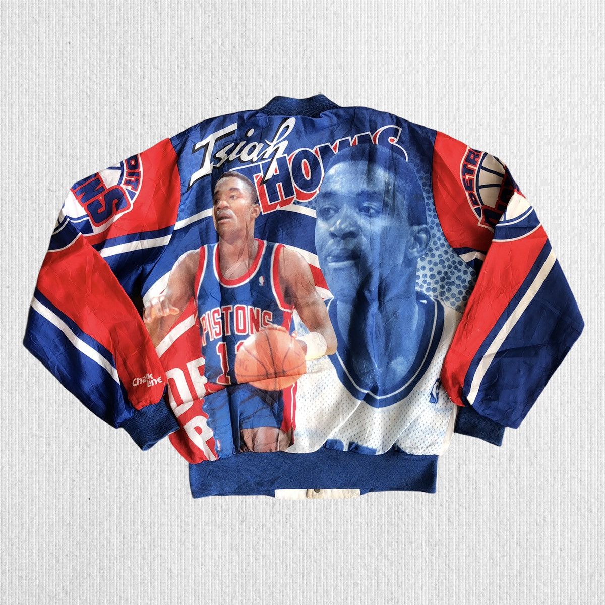Chalk Line × Vintage Vintage 90’s Detroit Piston Isiah Homas Light Jacket Size US M / EU 48-50 / 2 - 1 Thumbnail