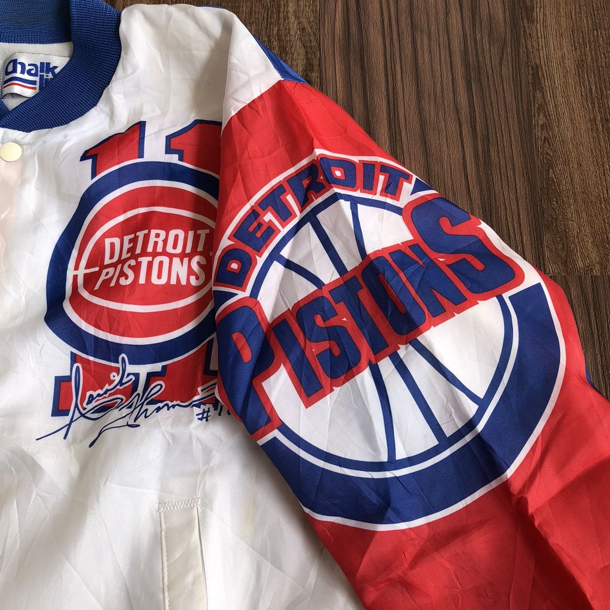Chalk Line × Vintage Vintage 90’s Detroit Piston Isiah Homas Light Jacket Size US M / EU 48-50 / 2 - 4 Thumbnail