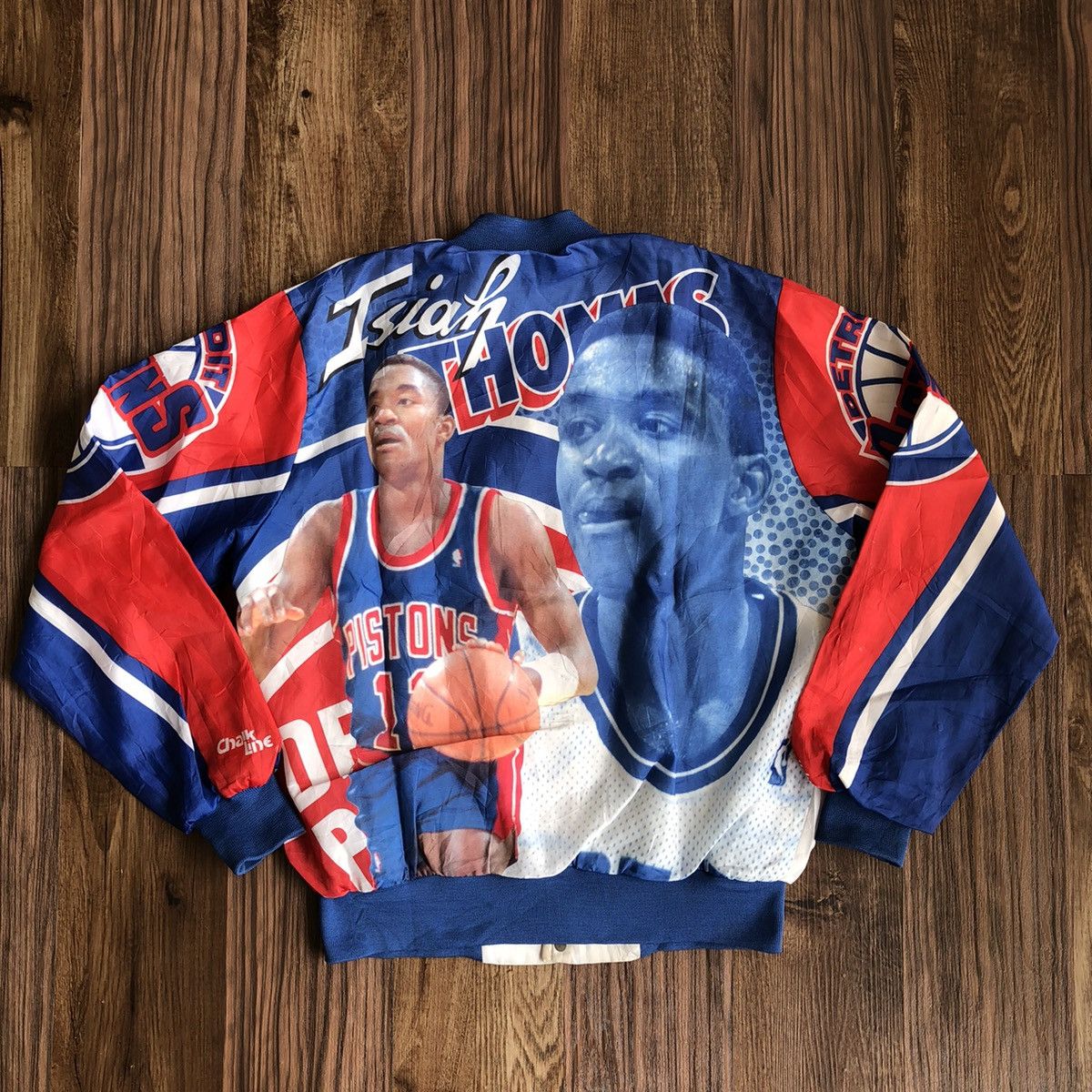Chalk Line × Vintage Vintage 90’s Detroit Piston Isiah Homas Light Jacket Size US M / EU 48-50 / 2 - 8 Thumbnail