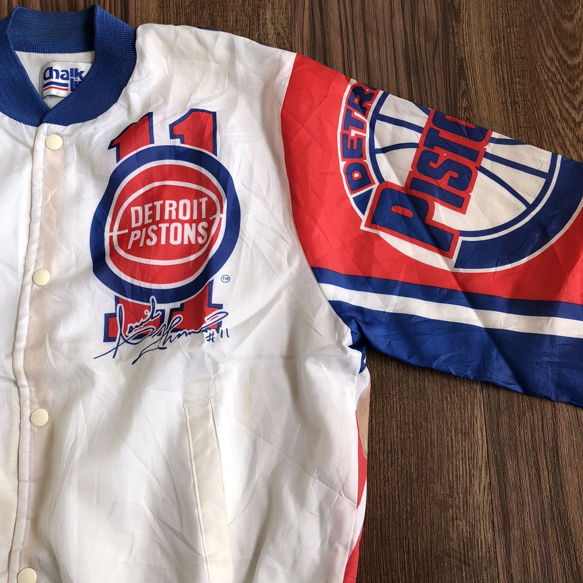 Chalk Line × Vintage Vintage 90’s Detroit Piston Isiah Homas Light Jacket Size US M / EU 48-50 / 2 - 3 Thumbnail