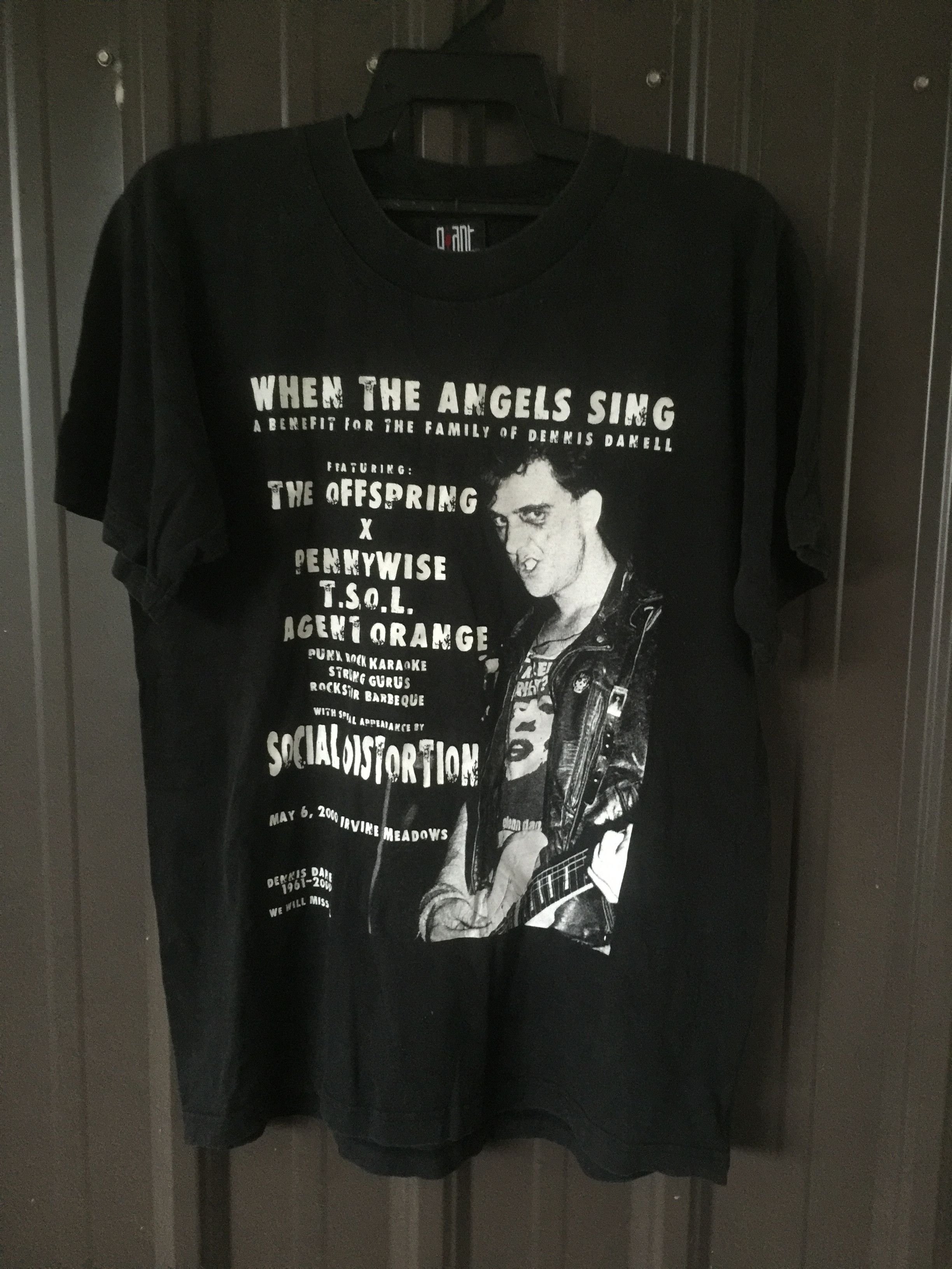 ?Rare?Dennis Danell Of Social Distortion Tribute Tee