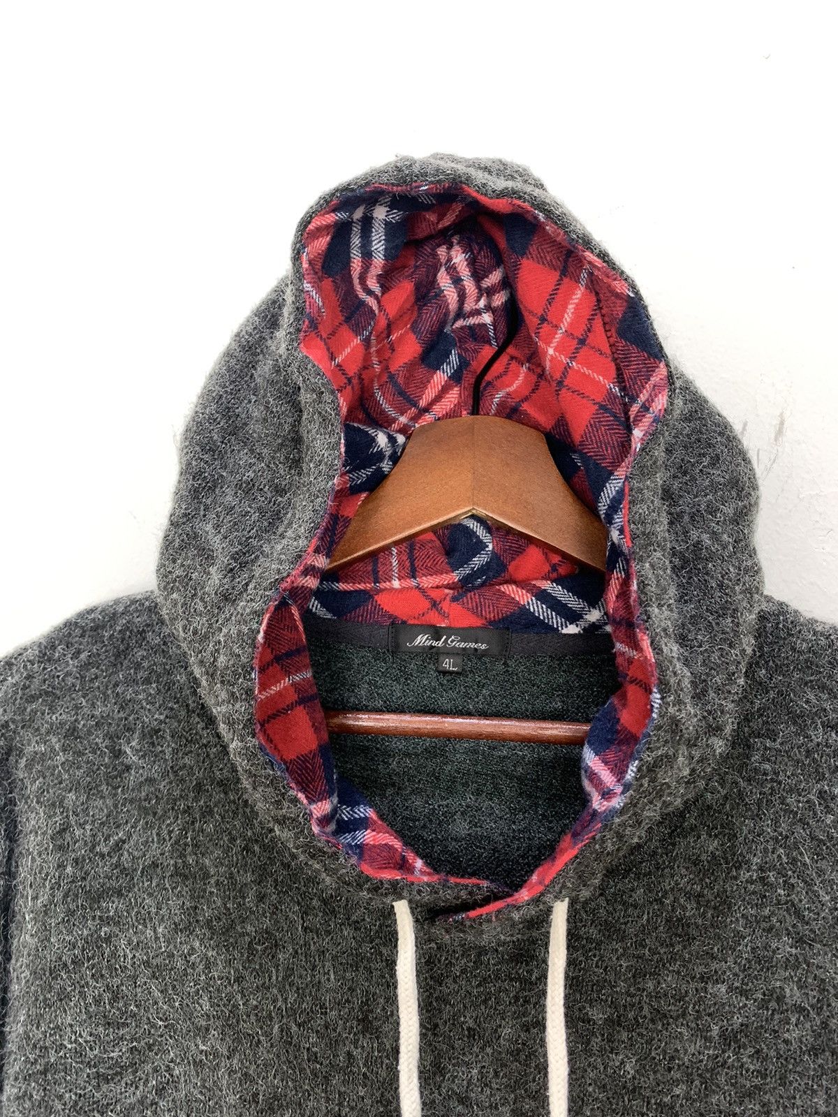 Designer × Sports Specialties MINDGAMES NEW ORLEANS LOUISIANA Mohair Hoodie Sweater Jacket Size L / US 10 / IT 46 - 8 Thumbnail