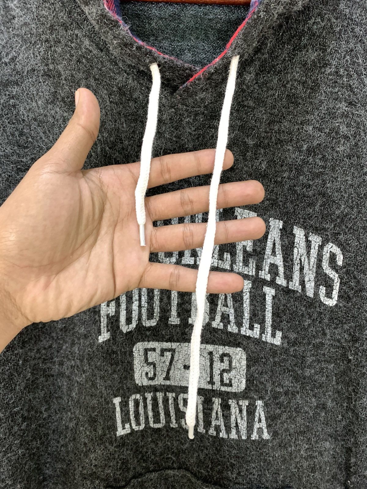 Designer × Sports Specialties MINDGAMES NEW ORLEANS LOUISIANA Mohair Hoodie Sweater Jacket Size L / US 10 / IT 46 - 9 Thumbnail