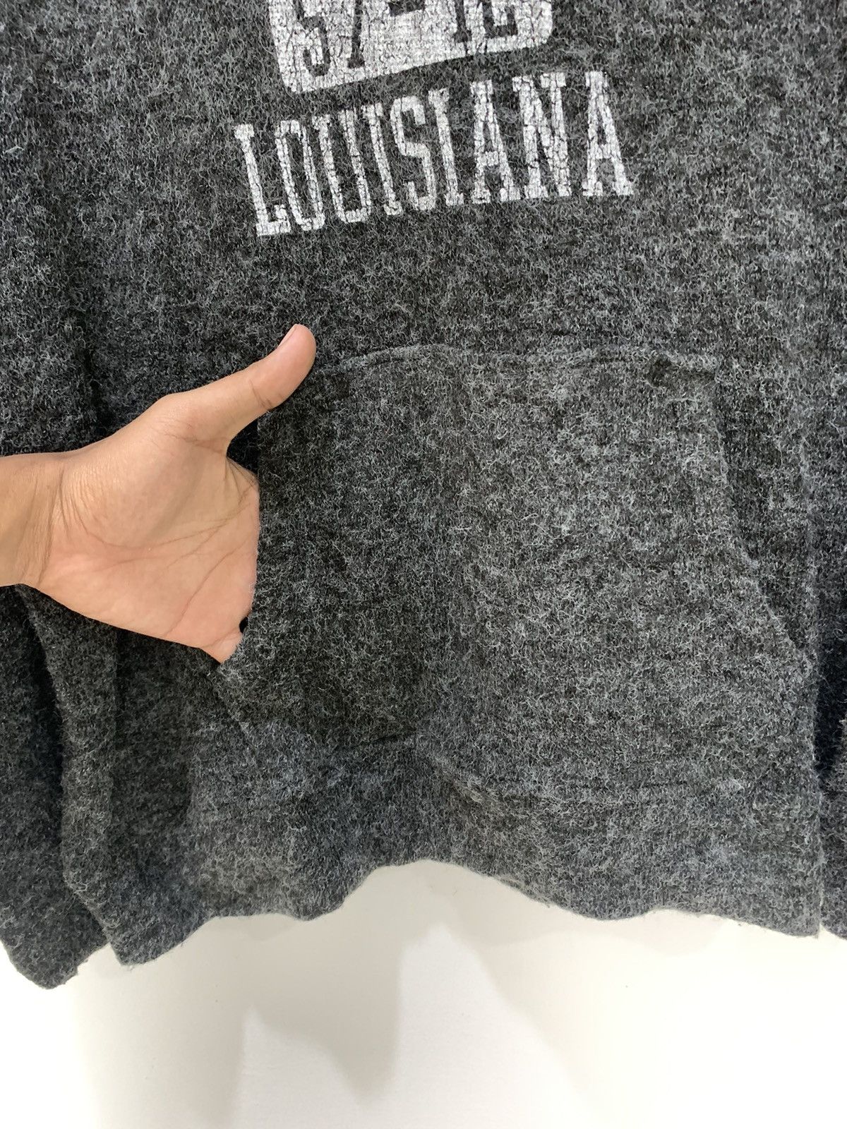 Designer × Sports Specialties MINDGAMES NEW ORLEANS LOUISIANA Mohair Hoodie Sweater Jacket Size L / US 10 / IT 46 - 11 Thumbnail