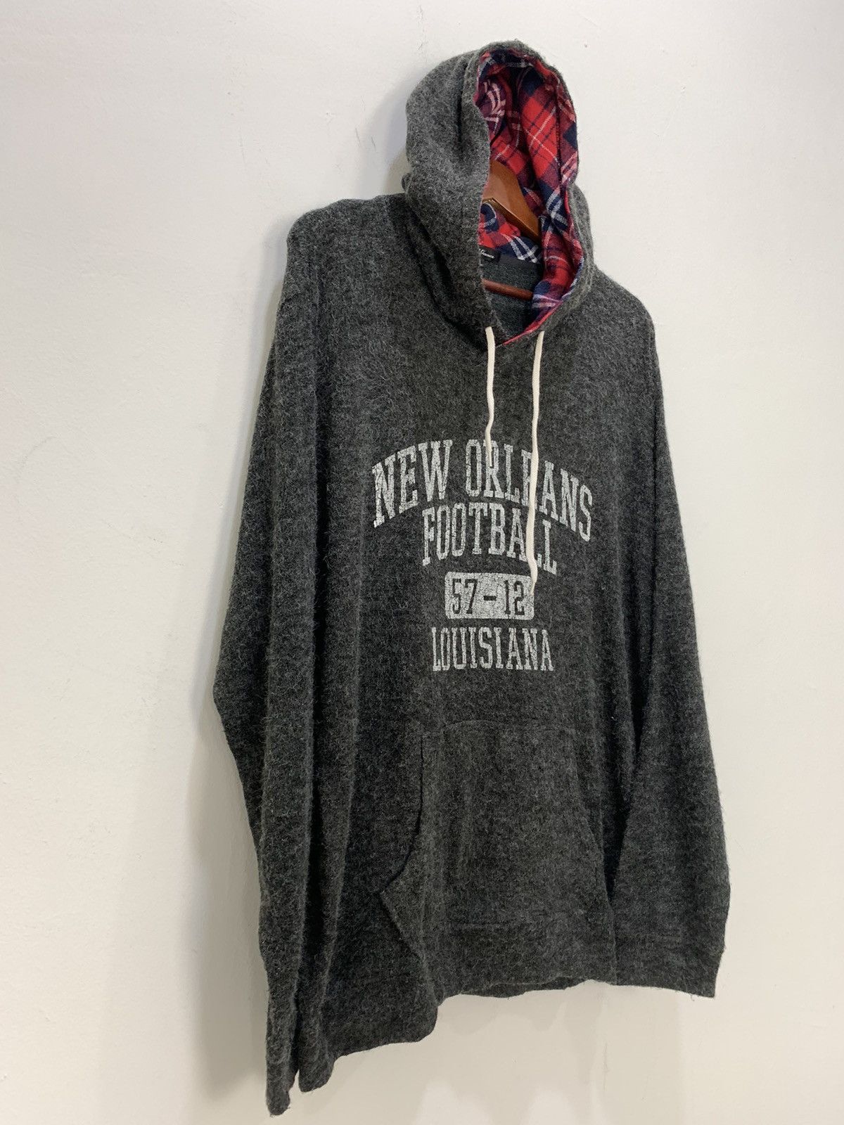 Designer × Sports Specialties MINDGAMES NEW ORLEANS LOUISIANA Mohair Hoodie Sweater Jacket Size L / US 10 / IT 46 - 6 Thumbnail