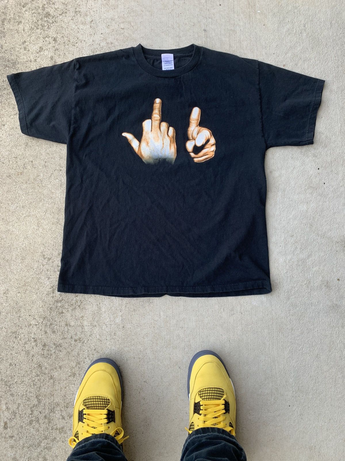 Vintage Vintage Y2K A$AP Rocky “Fuck You” Finger T Shirt | Grailed