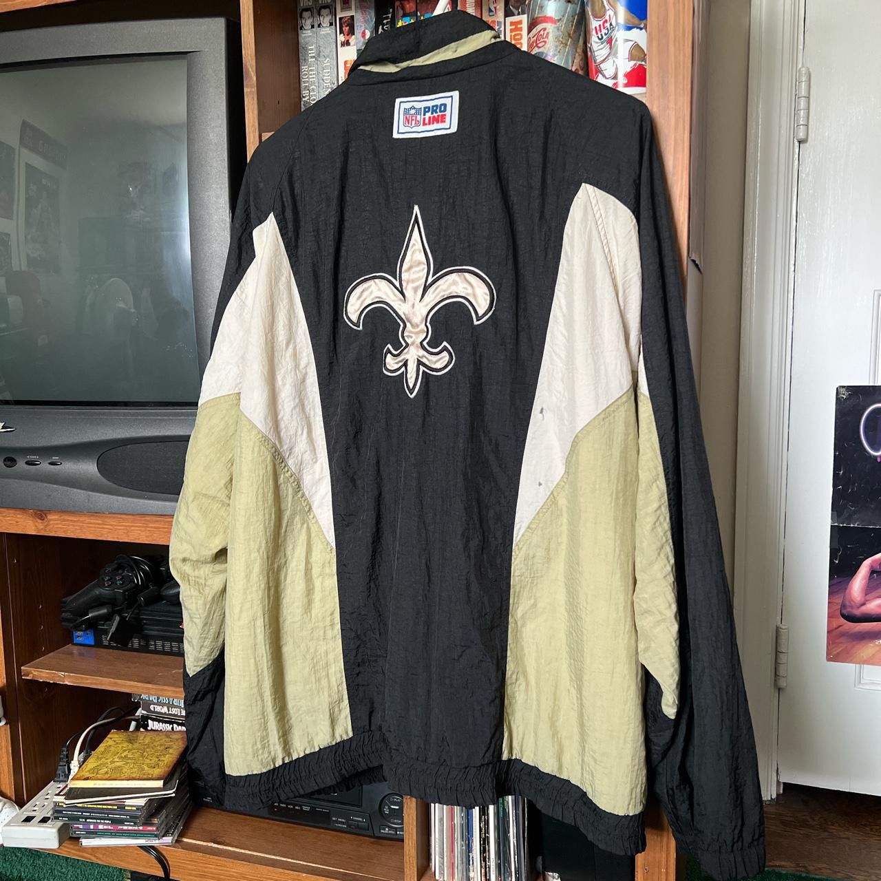 Reebok buy Men's NFL Official Vintage New Orleans Saints Anorak Jacket Sz XL Vintage