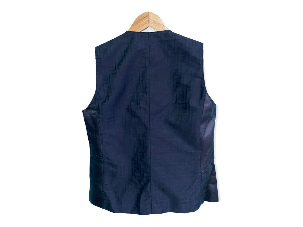 Fendi × Vintage VINTAGE FENDI MONOGRAM LEATHER VEST Size US S / EU 44-46 / 1 - 4 Thumbnail