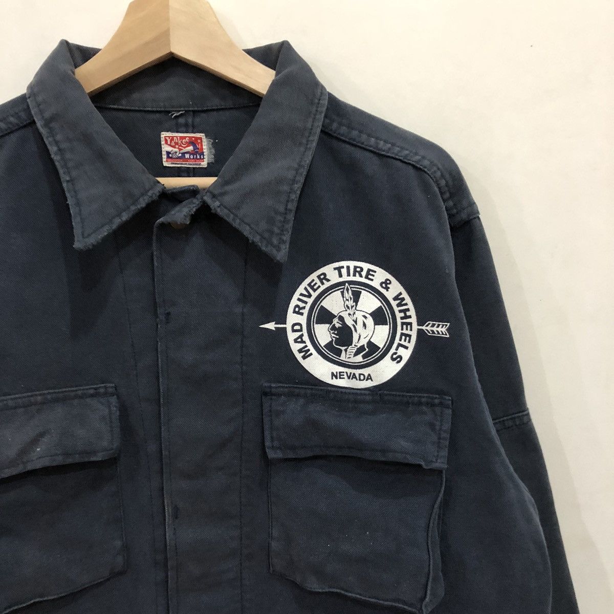 Japanese Brand RARE VINTAGE YANKEE MAD RIVER & AWHEELS NEVADA CHORE Size US M / EU 48-50 / 2 - 7 Thumbnail