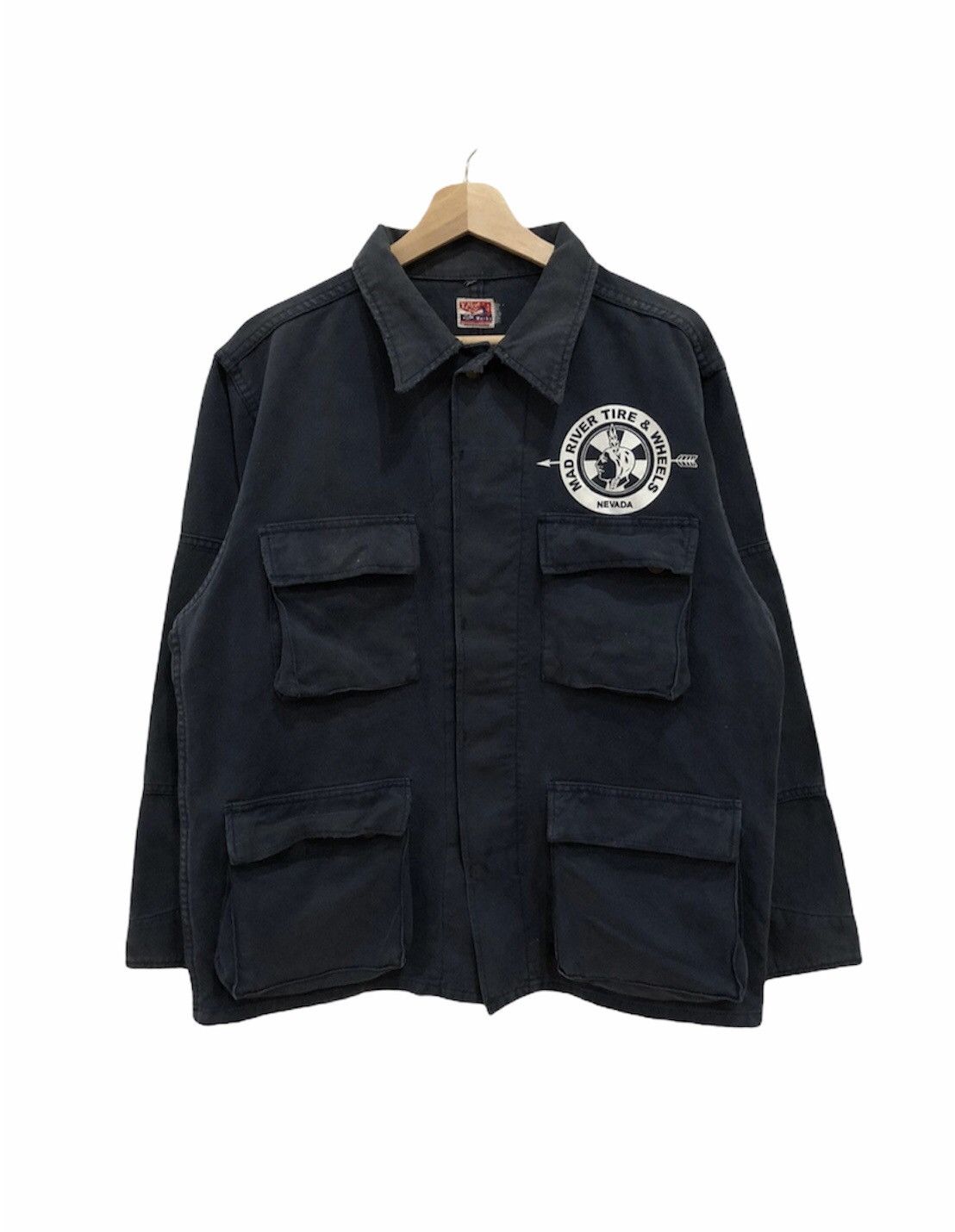 Japanese Brand RARE VINTAGE YANKEE MAD RIVER & AWHEELS NEVADA CHORE Size US M / EU 48-50 / 2 - 1 Thumbnail