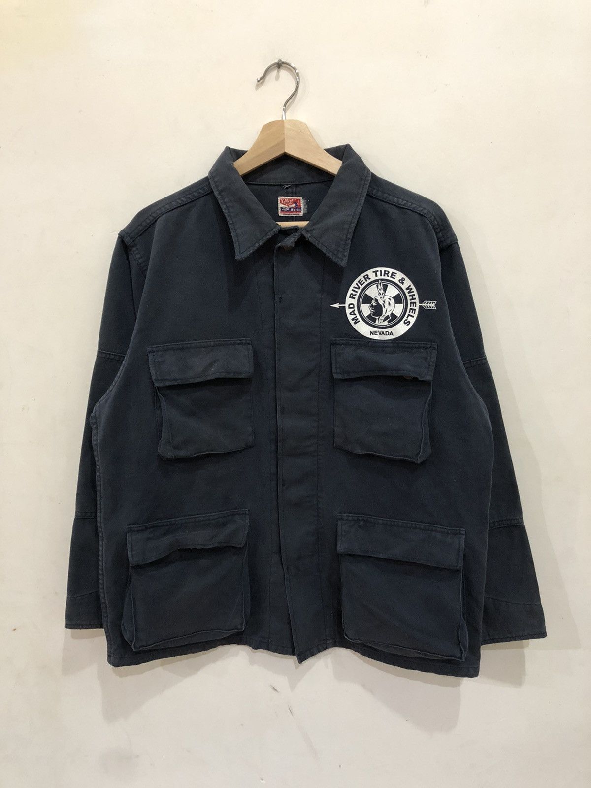 Japanese Brand RARE VINTAGE YANKEE MAD RIVER & AWHEELS NEVADA CHORE Size US M / EU 48-50 / 2 - 4 Thumbnail