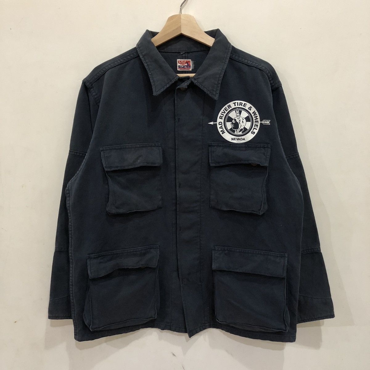 Japanese Brand RARE VINTAGE YANKEE MAD RIVER & AWHEELS NEVADA CHORE Size US M / EU 48-50 / 2 - 2 Thumbnail