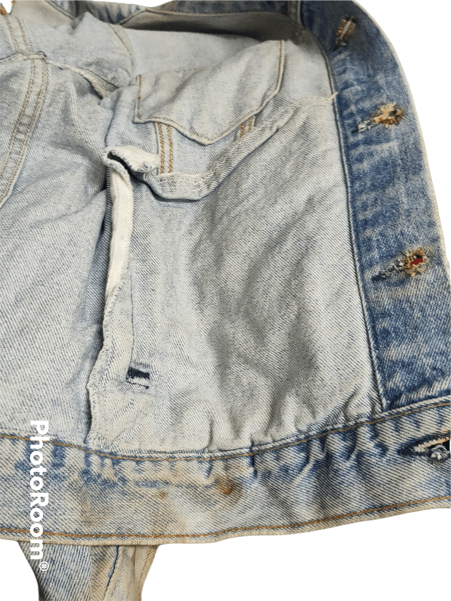 Levi's Rare 🔥🔥 vintage 90s Levi's trucker jacket denim jeans Size US L / EU 52-54 / 3 - 9 Thumbnail