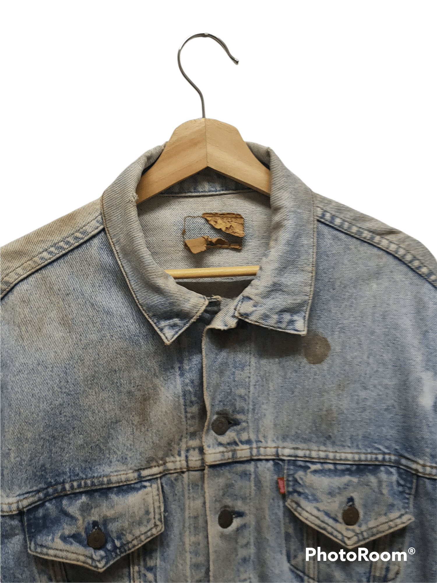 Levi's Rare 🔥🔥 vintage 90s Levi's trucker jacket denim jeans Size US L / EU 52-54 / 3 - 2 Thumbnail