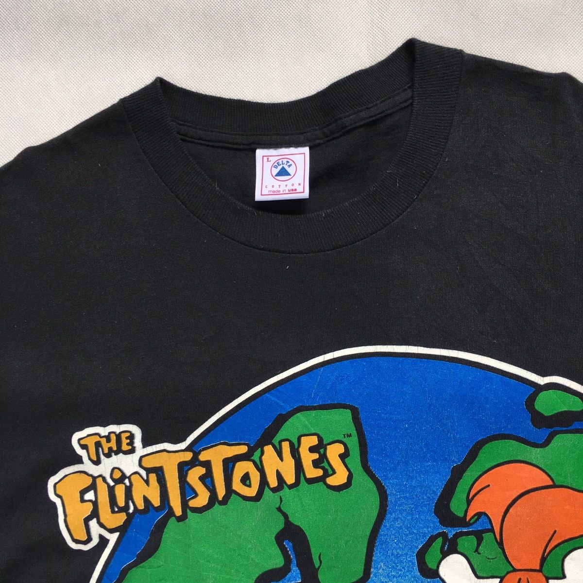 Cartoon Network × Vintage Vintage 90s The Flinstone Cartoon Hanna-Barbera Tee Size US L / EU 52-54 / 3 - 3 Thumbnail