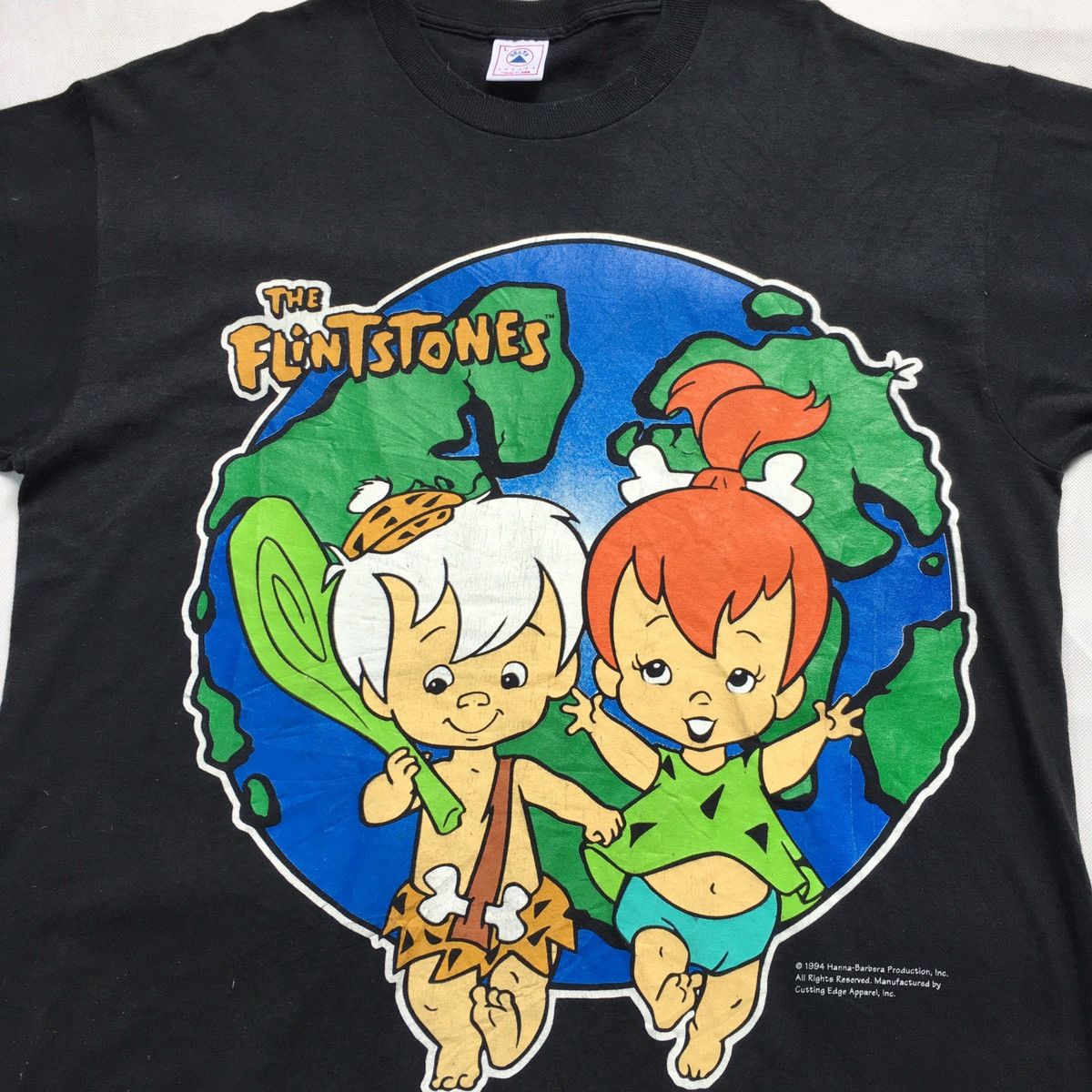 Cartoon Network × Vintage Vintage 90s The Flinstone Cartoon Hanna-Barbera Tee Size US L / EU 52-54 / 3 - 6 Thumbnail