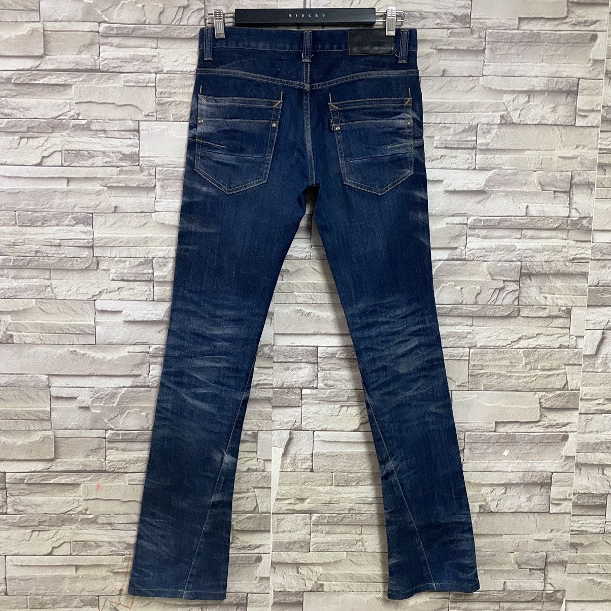 Tornado Mart Tornado Mart Whisker Denim Flare Jeans Size US 30 / EU 46 - 6 Thumbnail