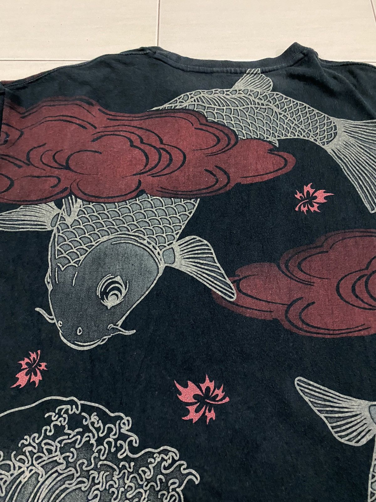 Japanese Brand Japanese tradition X Koi Fish Sukajan Overprint t shirt Size US XXL / EU 58 / 5 - 7 Thumbnail
