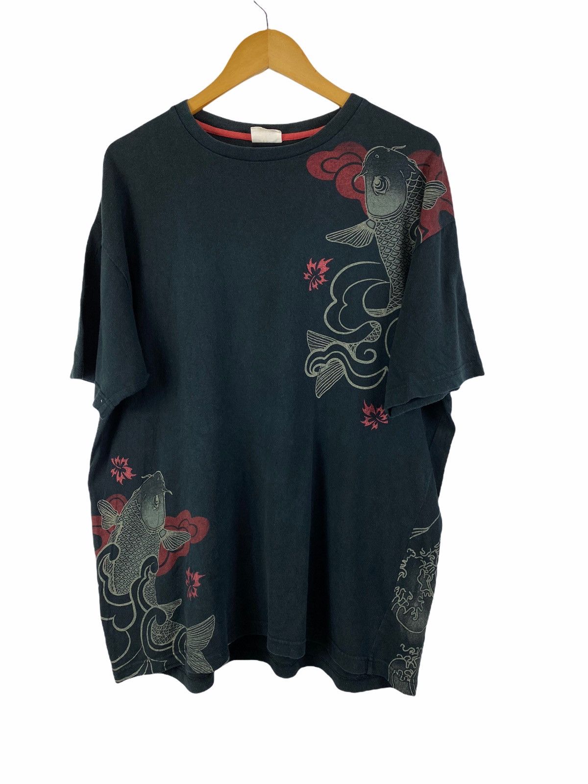 Japanese Brand Japanese tradition X Koi Fish Sukajan Overprint t shirt Size US XXL / EU 58 / 5 - 2 Thumbnail