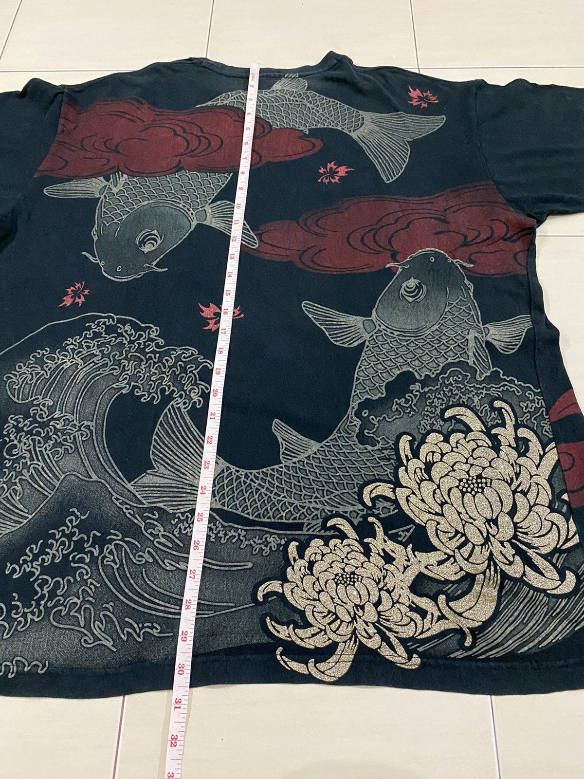 Japanese Brand Japanese tradition X Koi Fish Sukajan Overprint t shirt Size US XXL / EU 58 / 5 - 14 Thumbnail