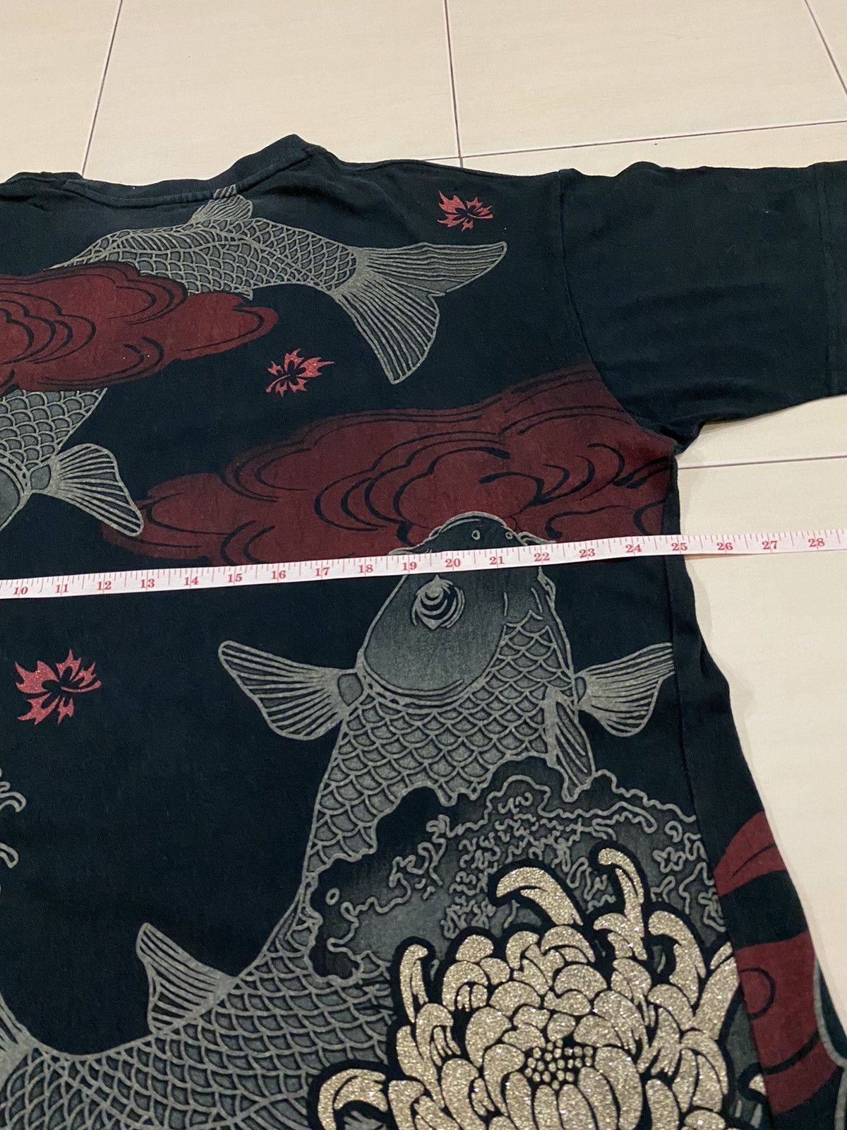 Japanese Brand Japanese tradition X Koi Fish Sukajan Overprint t shirt Size US XXL / EU 58 / 5 - 13 Thumbnail