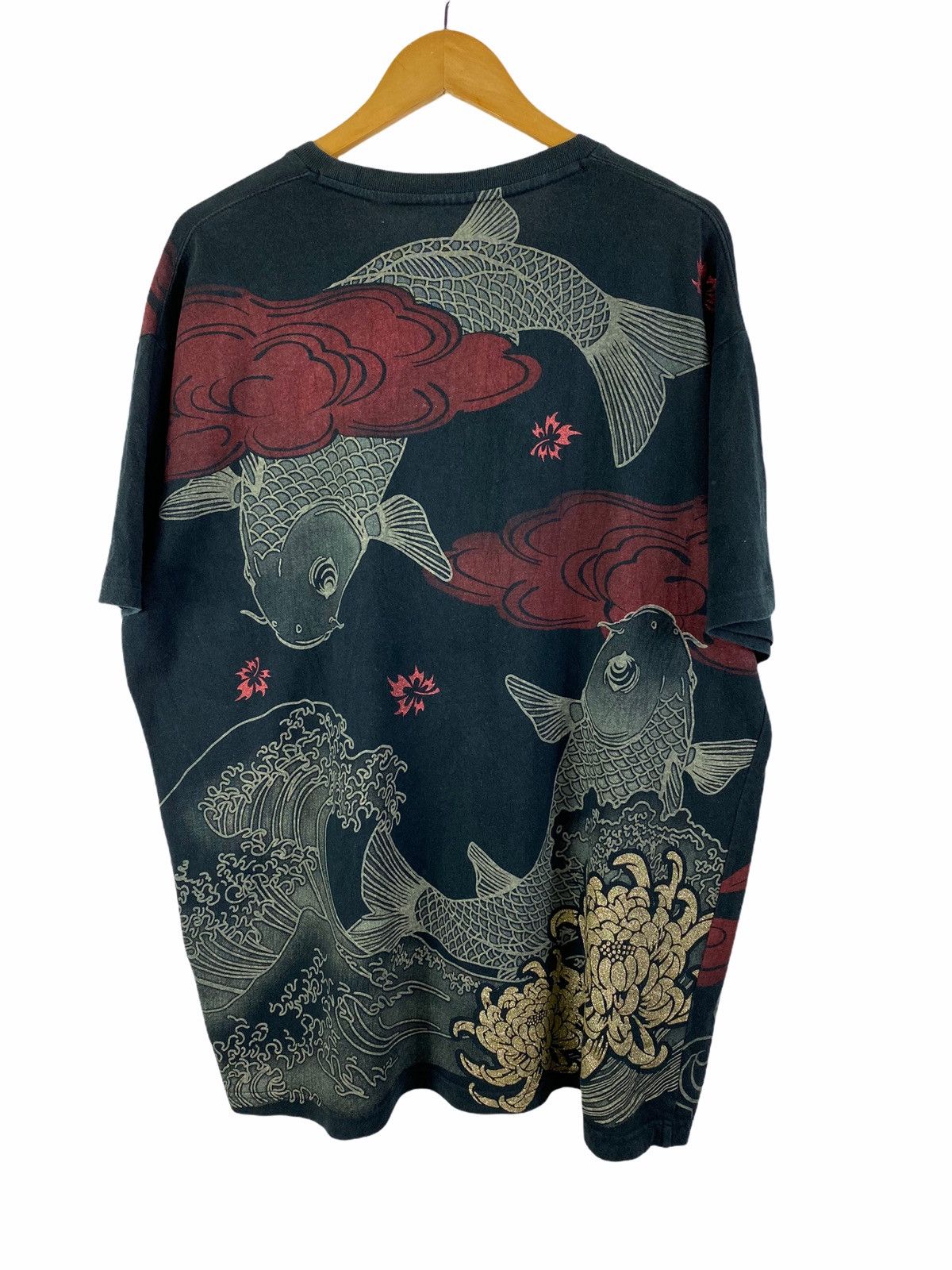 Japanese Brand Japanese tradition X Koi Fish Sukajan Overprint t shirt Size US XXL / EU 58 / 5 - 3 Thumbnail