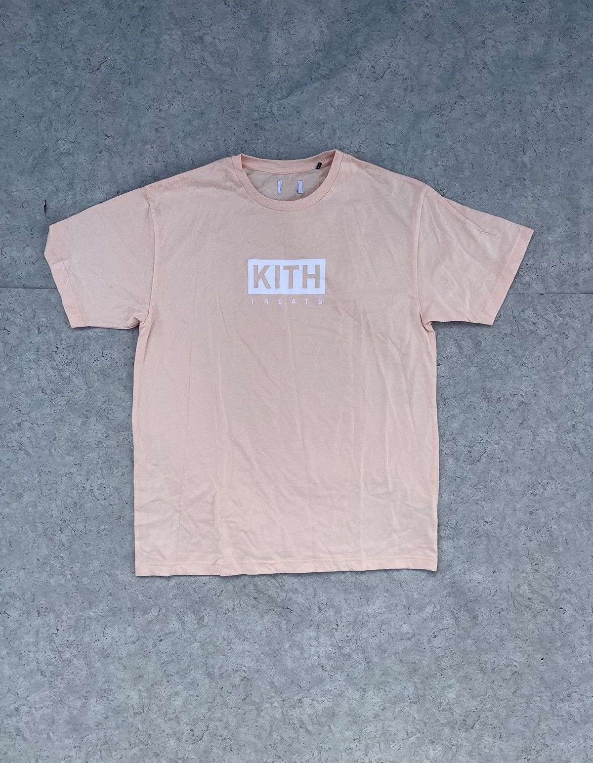 Kith NEW Kith Tee T Shirt Peach Pink Box Logo Treats | Grailed